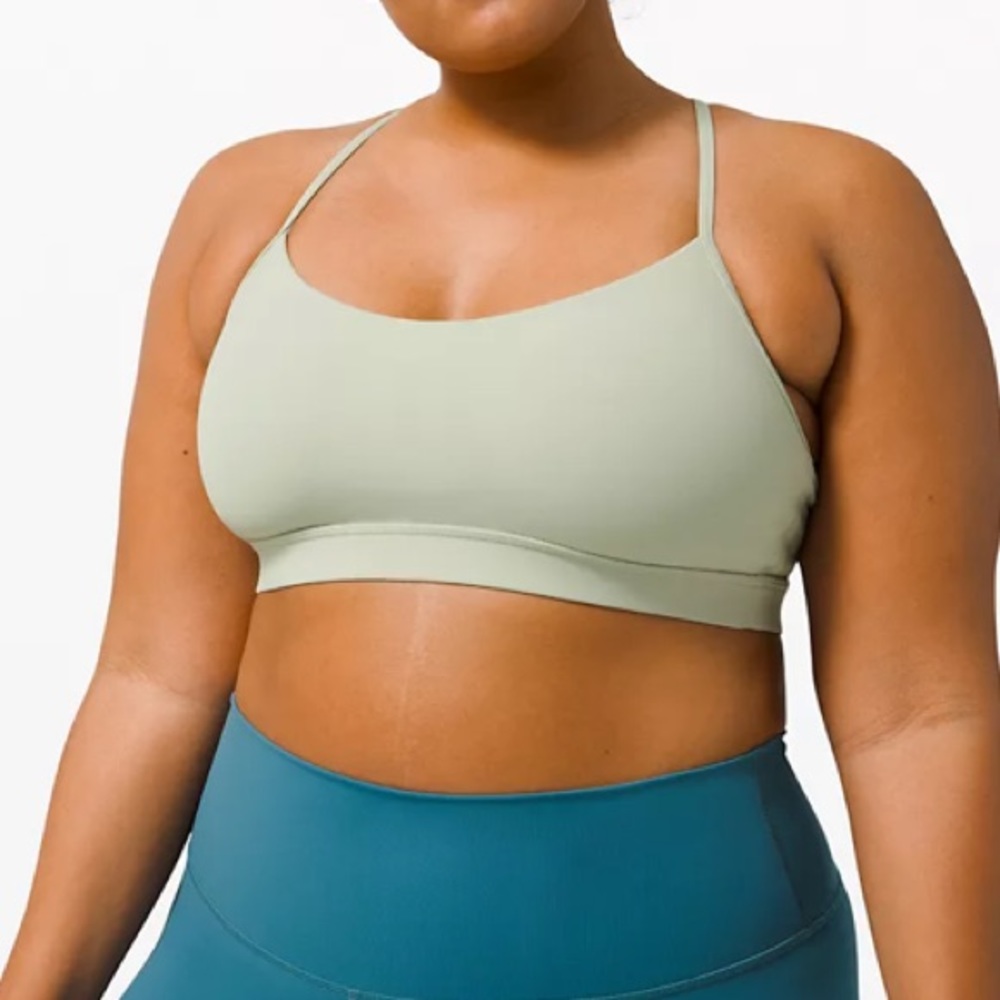 Lululemon Flow Y Bra * Green Fern
